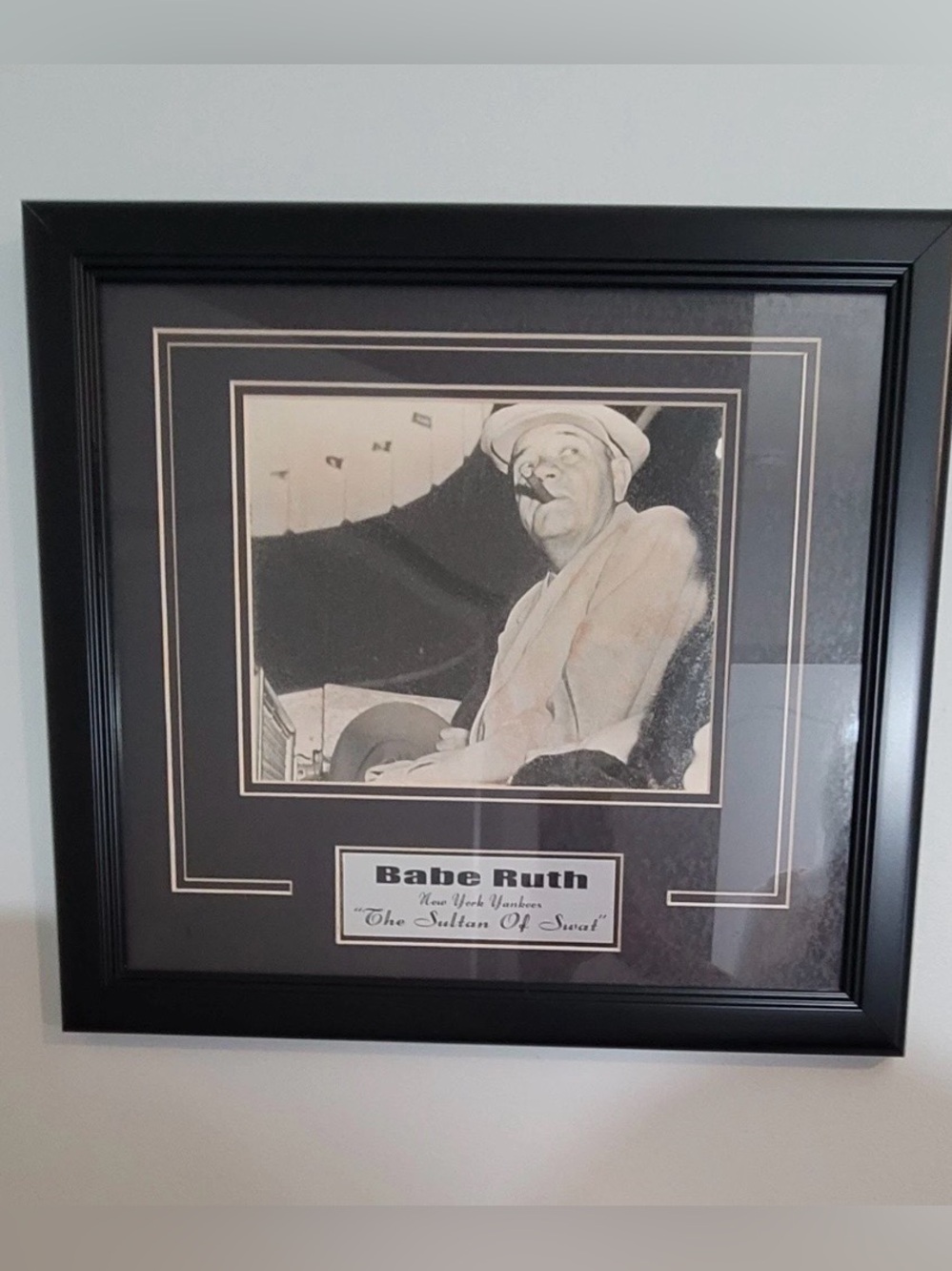 Babe Ruth Sultan of Swat New York Yankees Framed Collectible Reproduction
Print